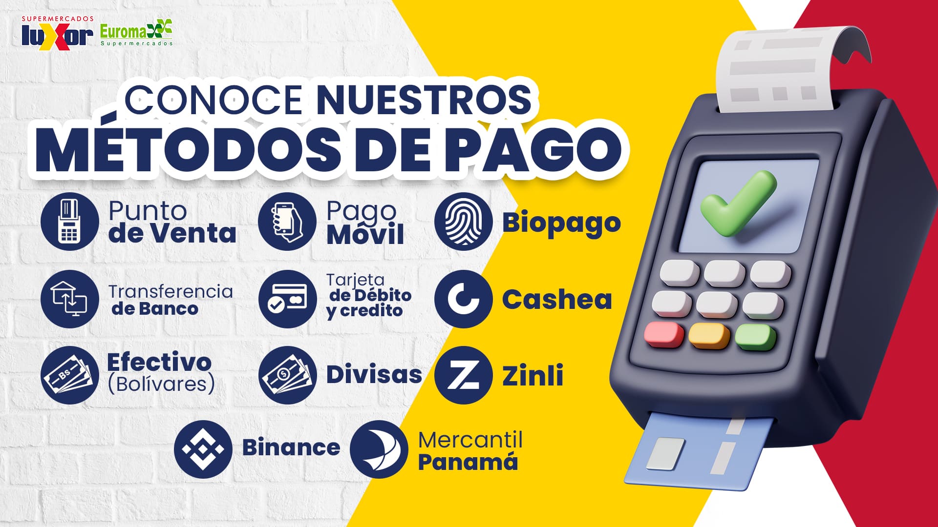 Luxor Metodos de pago