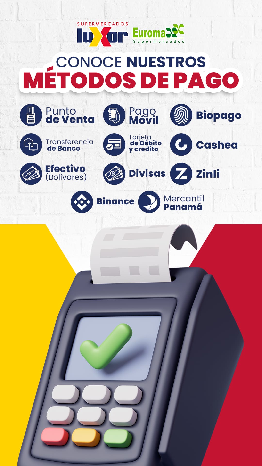 Luxor Metodos de pago